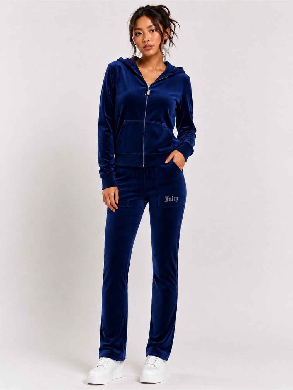 Juicy Couture Atlantis Navy Velour Tracksuit